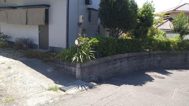 岡山市中区円山の中古一戸建の庭