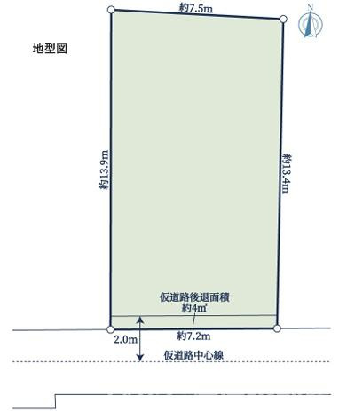 茅ヶ崎市松浪１丁目 　売地の土地図|土地図