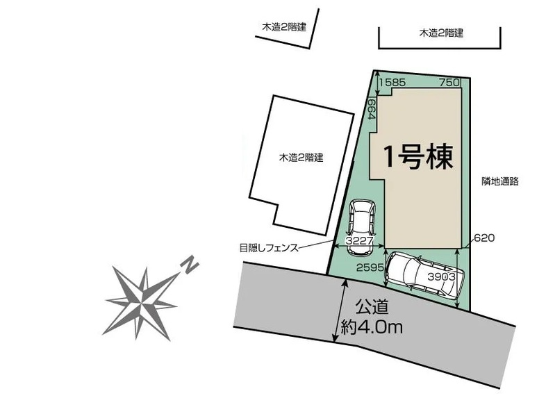 久喜市西の区画図