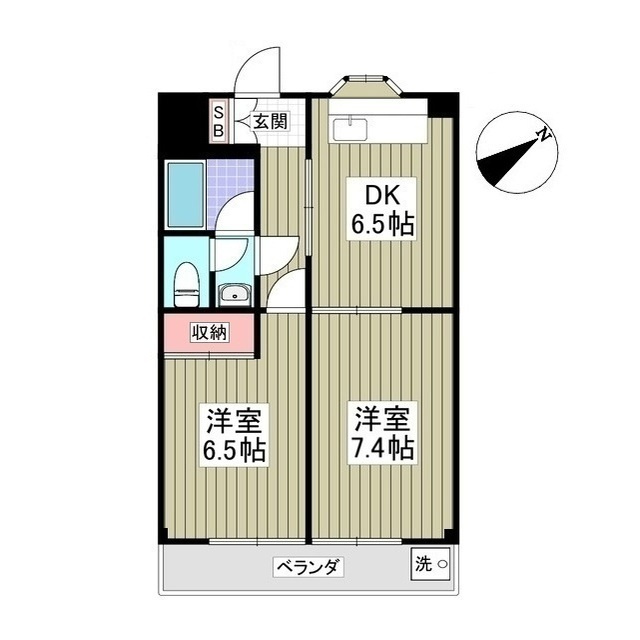 シャンブル　柏の間取り