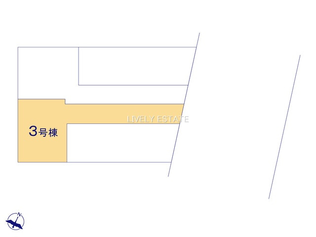 越谷市宮前1丁目 新築分譲住宅 全4棟 3号棟の区画図