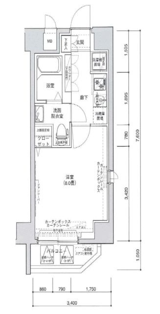 アイル東京スカイツリー参番館の間取り|間取りです。