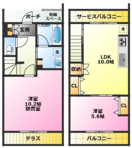 ミュージションテラス武蔵小杉の間取り|武蔵小杉駅徒歩6分♪2026年完成新築♪