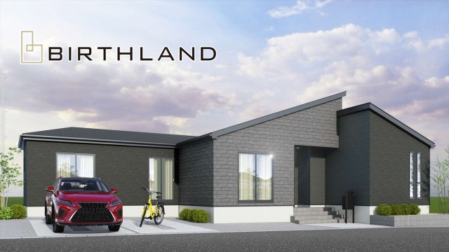 新築戸建・新築建売　郡山市日和田町字南原　日和田小・日和田中の外観パース|【5号棟】完成予想図　2026年9月完成予定です！現地ご案内可能です♪
