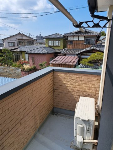 フラットUのバルコニー