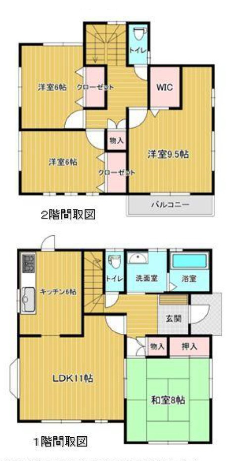 【中古戸建】児玉郡上里町大字七本木の間取り|■間取り図｜敷地面積：188.31（約56.96坪）　建物面積：113.44（約34.31坪）