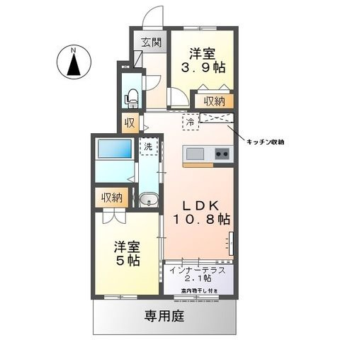 【新築】藤枝市田沼アパートの間取り