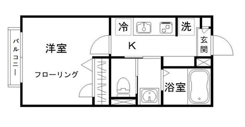 ＡＣコモドの間取り|間取りです。