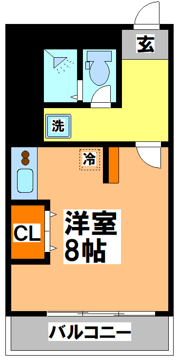 武蔵野市境南町２丁目の賃貸マンションの間取り