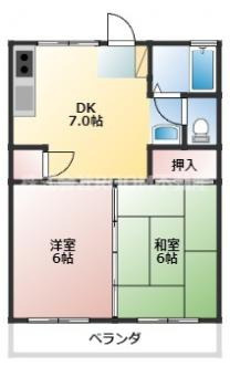 ハイツ新島の間取り