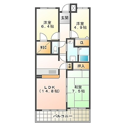 井吹西シティコート　の間取り|井吹西シティコート