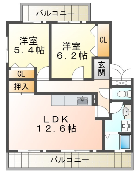 井吹東シティコートの間取り|井吹東シティコート