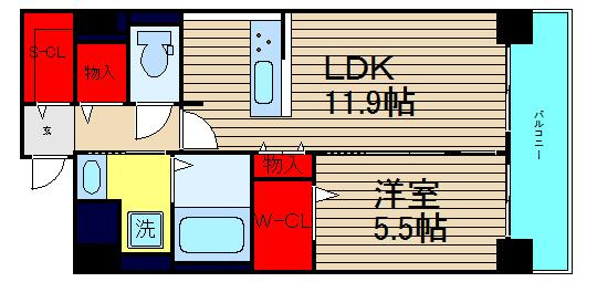 ステラ桜川の間取り
