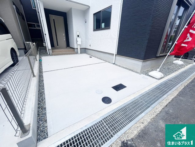 尼崎市東園田町　第1期　新築一戸建ての駐車場|駐車スペース！散水栓があるので、こまめに愛車を洗えます！