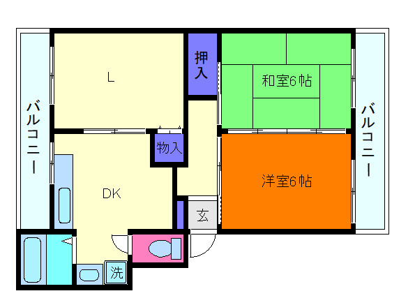 芦屋東山プリンスの間取り