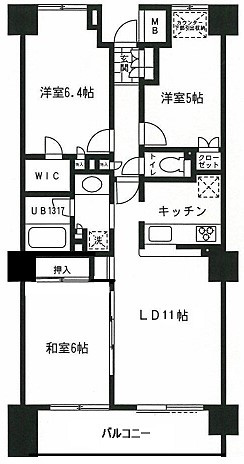 アトラス・シアンズ東戸塚の間取り