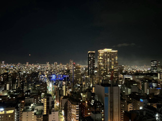 【展望】 | ブランズタワー谷町四丁目 | 大阪の夜景を一望できます。天神花火、大阪城ビュー！