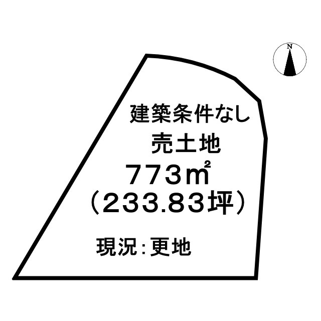 売土地　曽我部町南条中向田の土地図