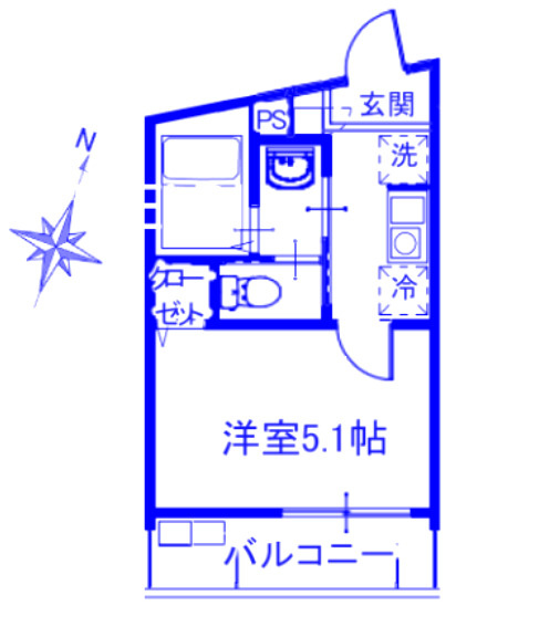 MELDIA桜区田島3丁目No.2の間取り