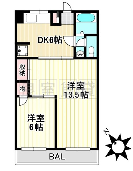 【間取り】 | 京源ハイツ