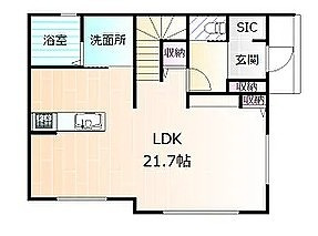 KIP高崎市聖石町1期新築 1号棟の間取り|現地撮影