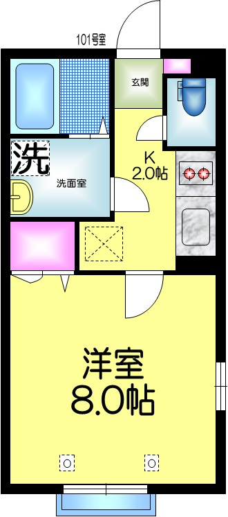 ヒルサイドＡの間取り