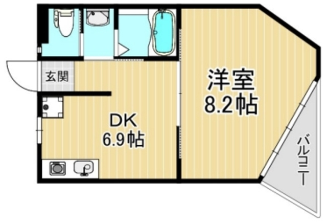 小金井市本町５丁目のアパートの間取り