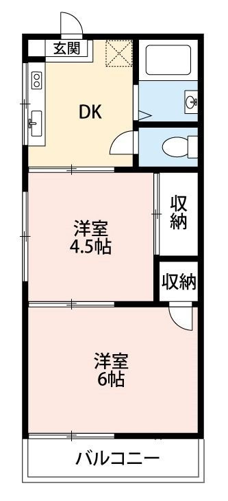 国分ハイツの間取り