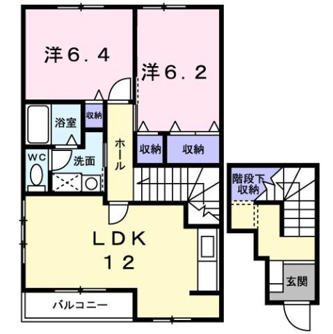 【間取り】 | メゾン　パサニアＡ