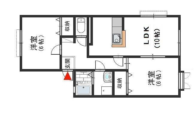 バウムライエ甲風園の間取り