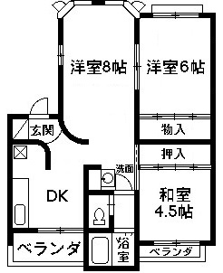 【間取り】 | 大沢ハイツD