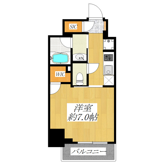 クレイシアＩＤＺ王子マークプレイスの間取り|充実設備のお部屋です