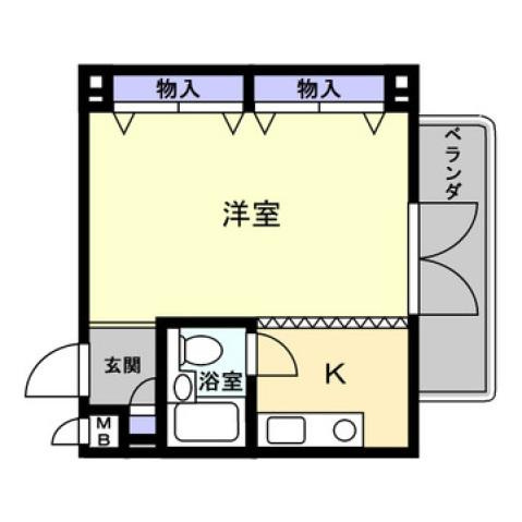 サンプラザ・ベビードールの間取り|間取図