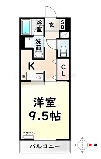 【間取り】 | グリーンパーク新瑞【名古屋市賃貸・シャッター付駐車場】