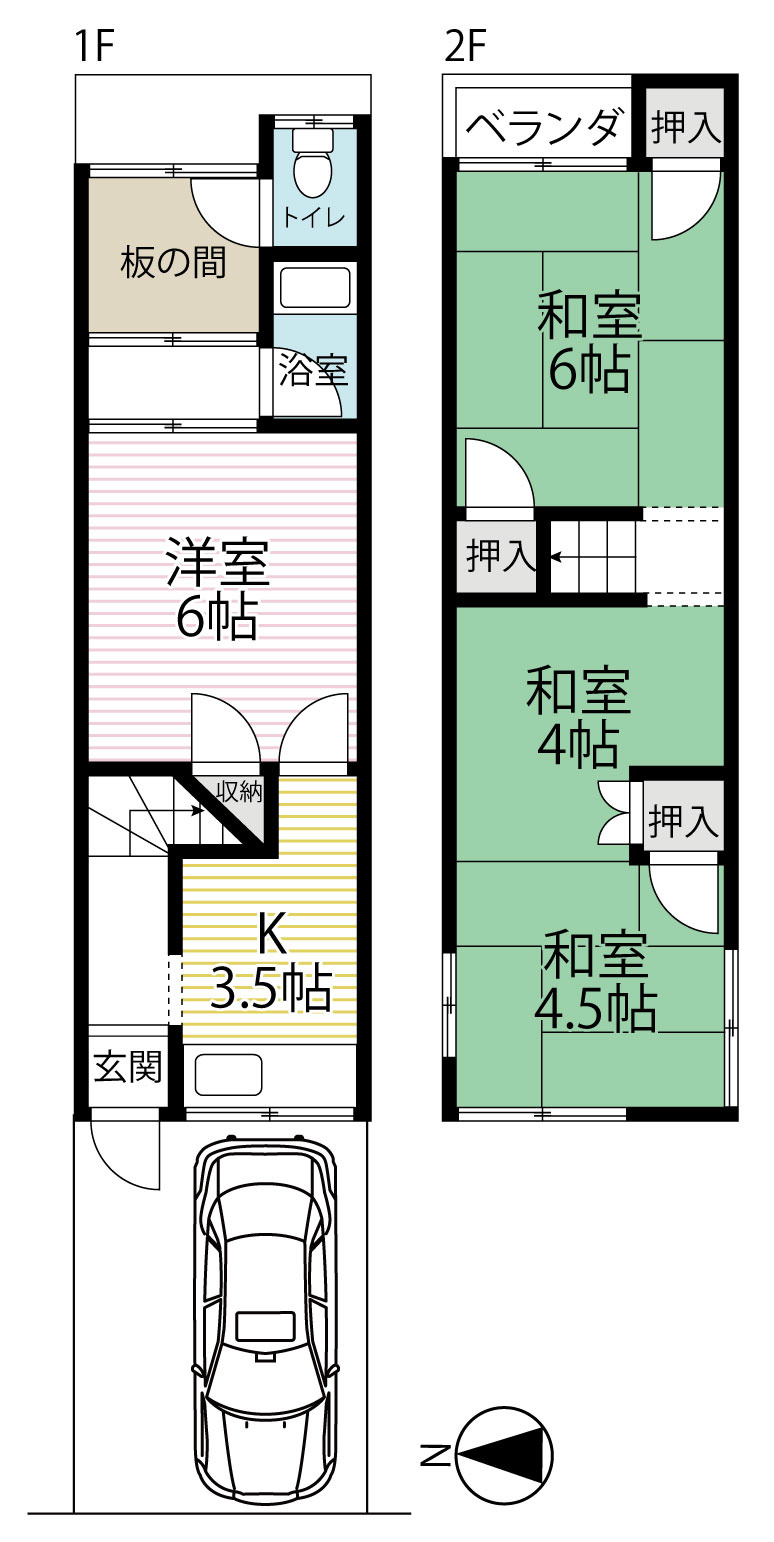 ＪＲ並河駅まで徒歩４分★リフォーム・リノベーション用物件★駐車１台可★亀岡市大井町並河2丁目の間取り