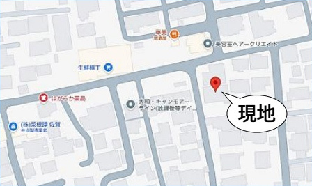 佐賀市大和町大字久池井12期1区画 1号棟の地図