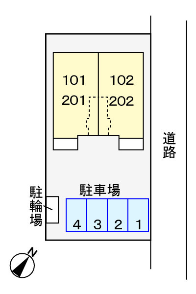 ウィステリアインの地図