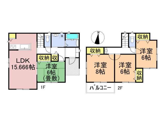 新築戸建　大垣市津村町　全2区画分譲の間取り|■1号棟　■ヤマダ不動産　株式会社リライフ　
■夢のマイホーム購入をフルサポートします！