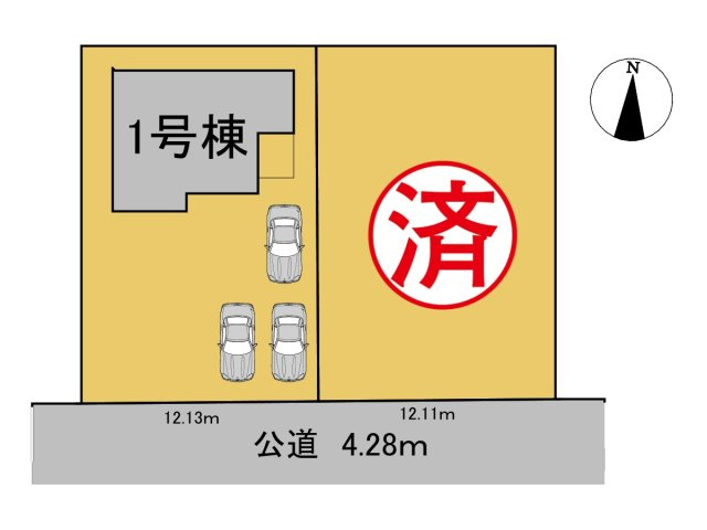 新築戸建　大垣市津村町　全2区画分譲の区画図|■区画図
■YAMADA電機の　ヤマダ不動産　株式会社リライフ　
いつでもお問合わせ下さい。