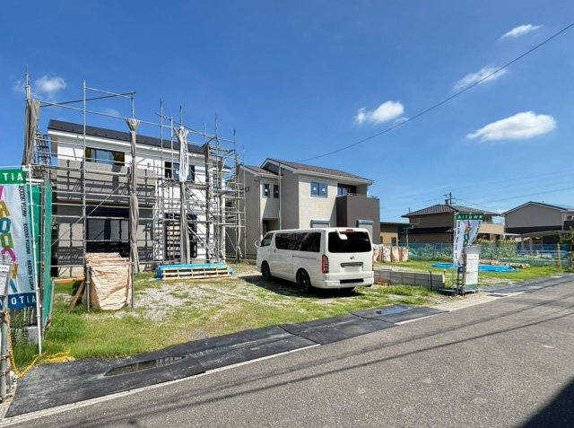 新築戸建　大垣市津村町　全2区画分譲の外観|「現地（2026年8月31日）撮影」　
■全体写真　
■ヤマダ不動産　株式会社リライフ　