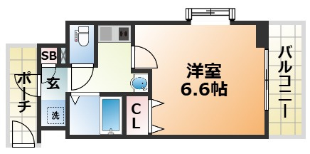 エステムコート新神戸エリタージュの間取り