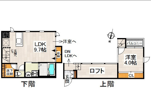CB東大宮パサージュの間取り