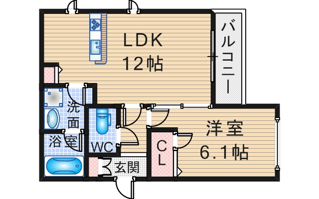シャーメゾンSKの間取り