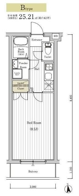 ＭＡＸＩＶ八王子ＳＯＵＴＨの間取り