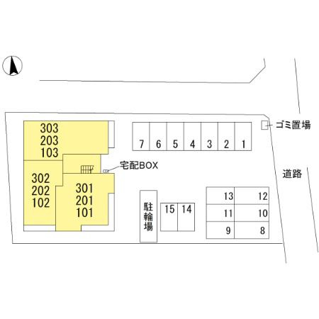 カメリアメゾンの区画図