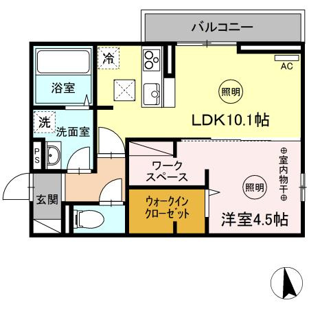 ユニヴェール F棟の間取り