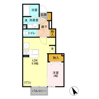 【間取り】 | レモングラス釜井　Ａ