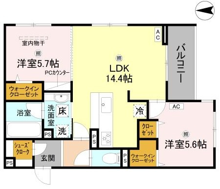 フォレストガーデン北花田の間取り