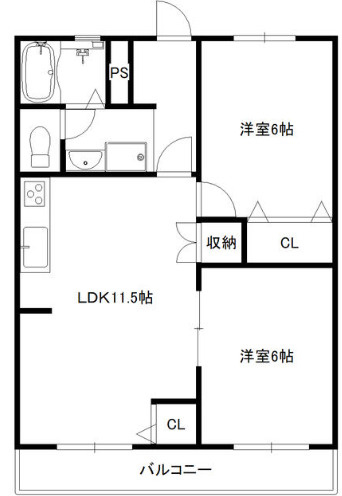 スカイハイツの間取り