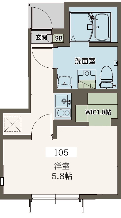 Agrande Nishi-Kokubunji（エイグラン西国分寺）の間取り